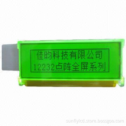 122x32 Graphic Dot Matrix LCD Module, Sized 65.4*29.1*6.0mm